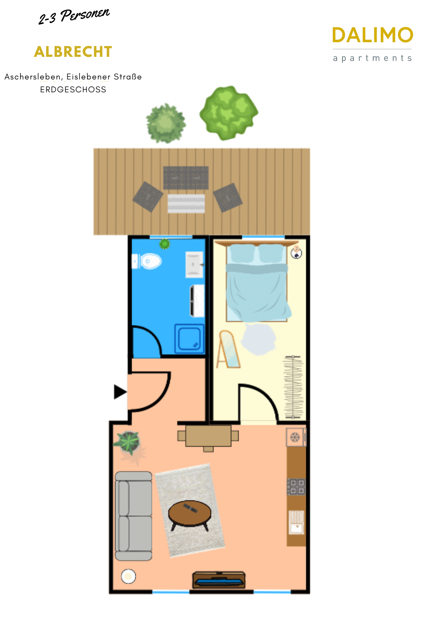 Grundriss Wohnung Albrecht Aschersleben – Erdgeschoss